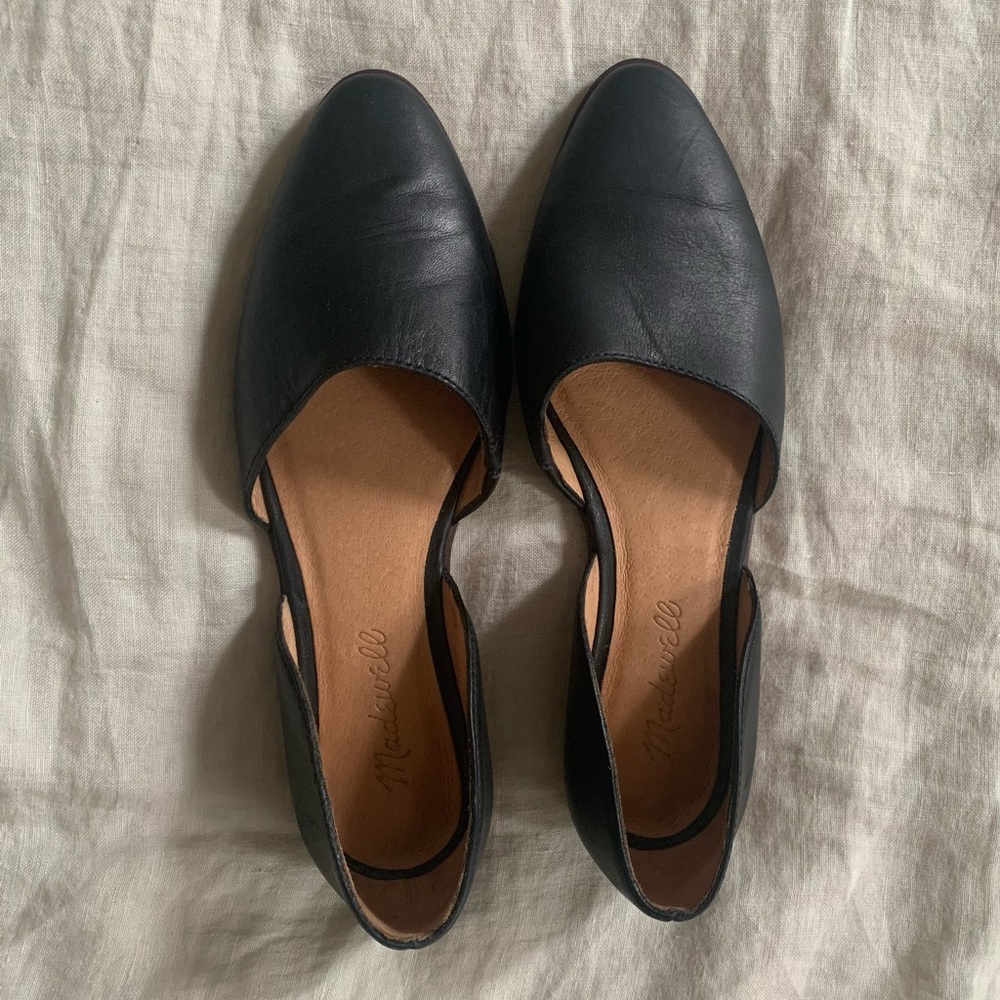 Madewell Marisa D’Orsay leather flats